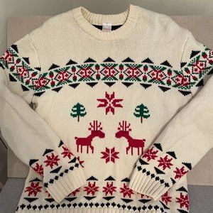 Hanna Andersson Adult Dear Deer Sweater Size Medium